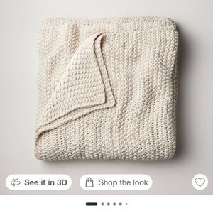 Casaluna Chunky Knit Throw Blanket in Natural